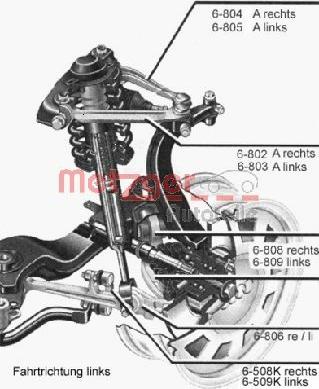 Metzger 58009318 - Bras de liaison, suspension de roue cwaw.fr