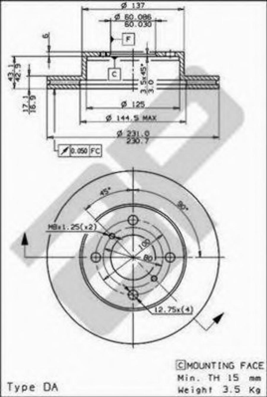 Metzger 6110410 - Disque de frein cwaw.fr