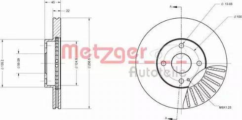 Metzger 6110505 - Disque de frein cwaw.fr