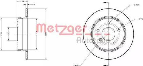 Metzger 6110505 - Disque de frein cwaw.fr