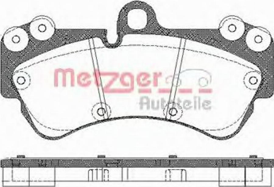 Metzger 099400 - Kit de plaquettes de frein, frein à disque cwaw.fr