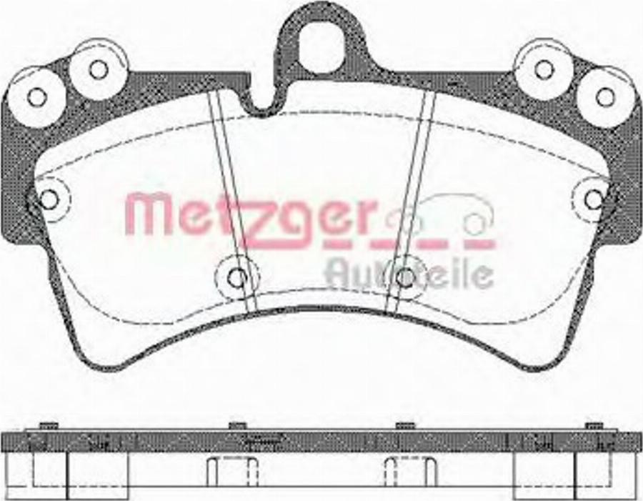 Metzger 0995.00 - Kit de plaquettes de frein, frein à disque cwaw.fr