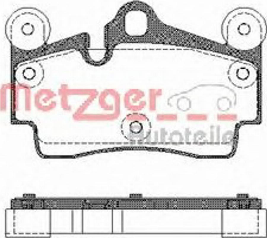 Metzger 099600 - Kit de plaquettes de frein, frein à disque cwaw.fr