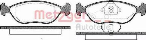 Metzger 1170726 - Kit de plaquettes de frein, frein à disque cwaw.fr