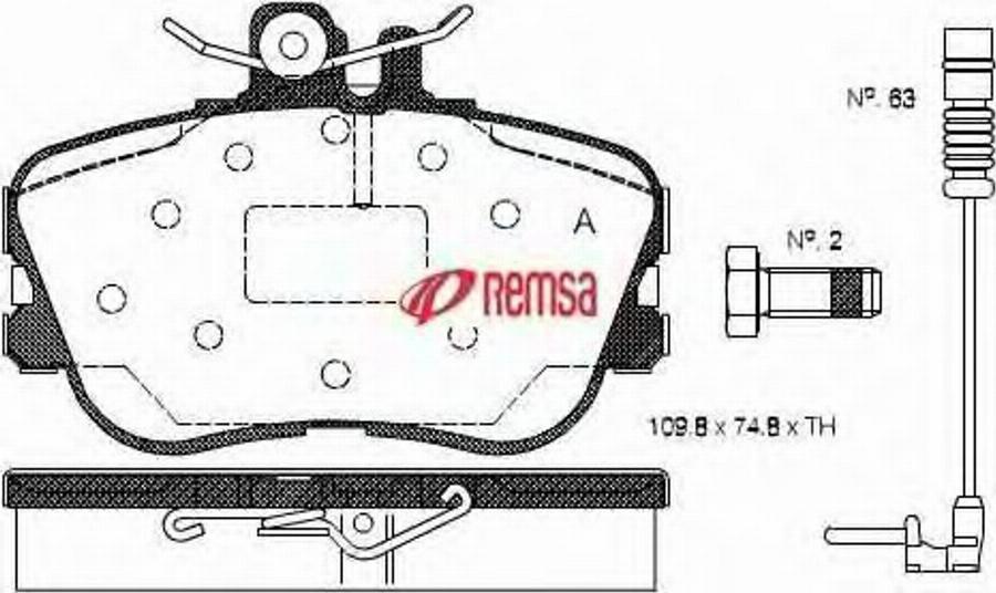 Metzger 044502 - Kit de plaquettes de frein, frein à disque cwaw.fr