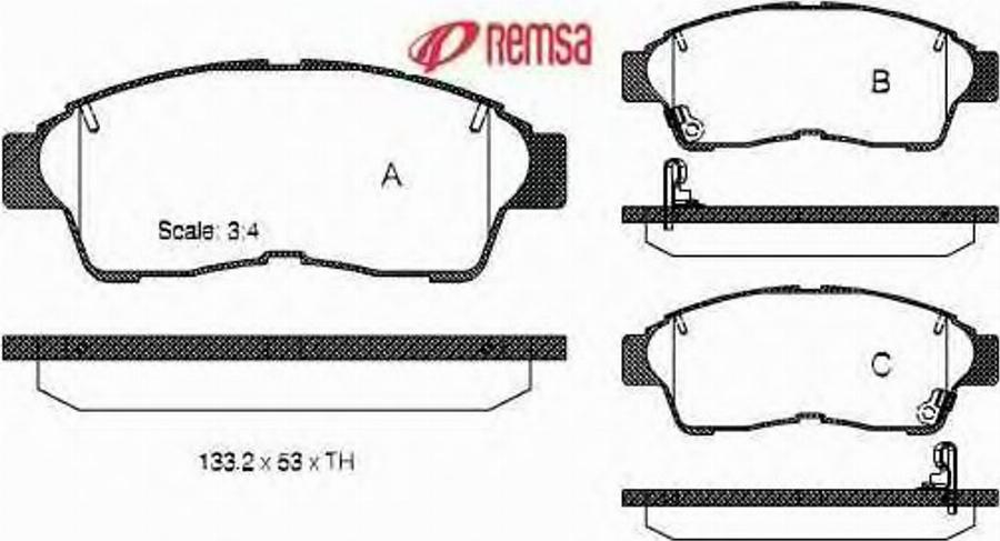 Metzger 040202 - Kit de plaquettes de frein, frein à disque cwaw.fr