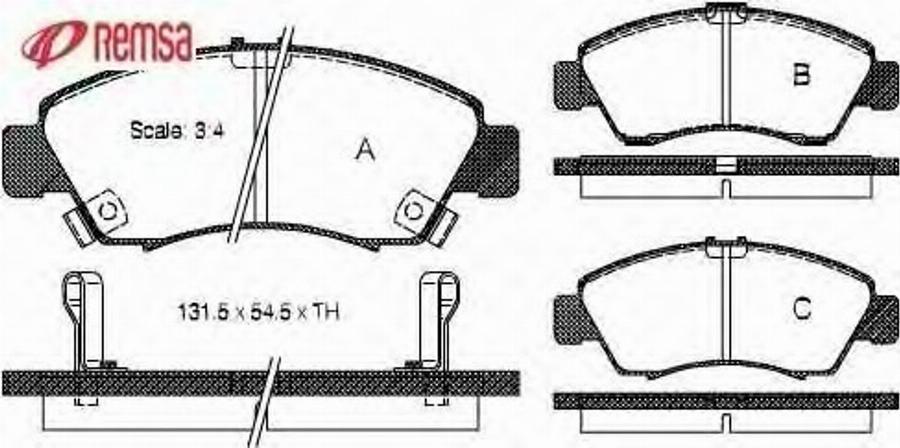 Metzger 041902 - Kit de plaquettes de frein, frein à disque cwaw.fr