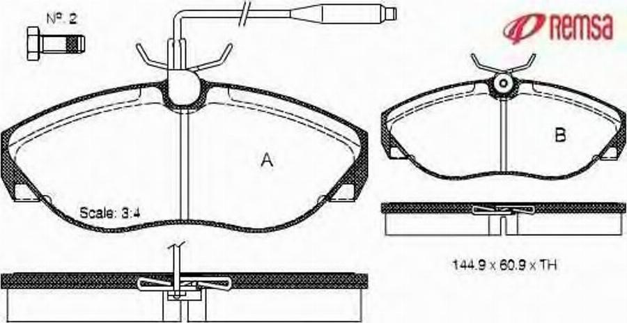 Metzger 048602 - Kit de plaquettes de frein, frein à disque cwaw.fr