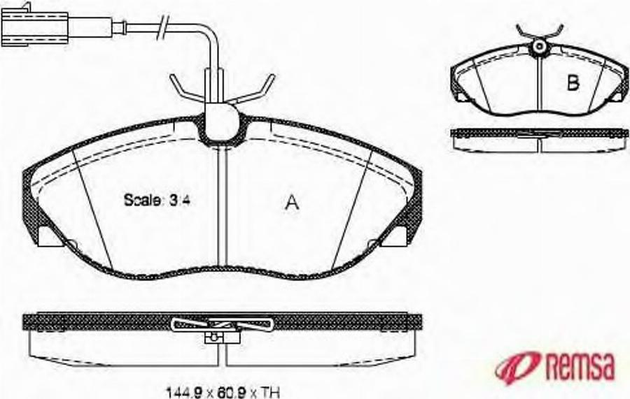 Metzger 048611 - Kit de plaquettes de frein, frein à disque cwaw.fr