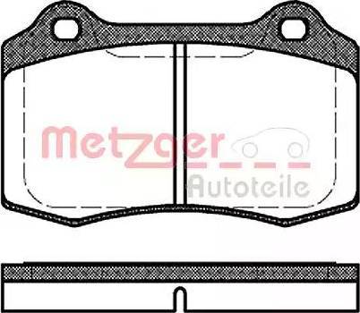 Metzger 1170725 - Kit de plaquettes de frein, frein à disque cwaw.fr