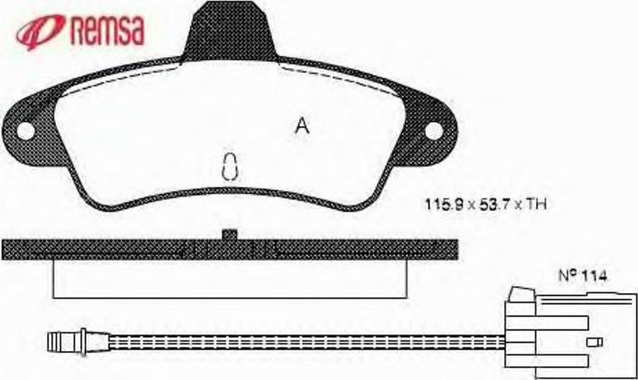 Metzger 043302 - Kit de plaquettes de frein, frein à disque cwaw.fr