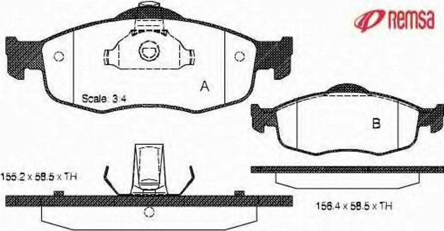 Metzger 043200 - Kit de plaquettes de frein, frein à disque cwaw.fr