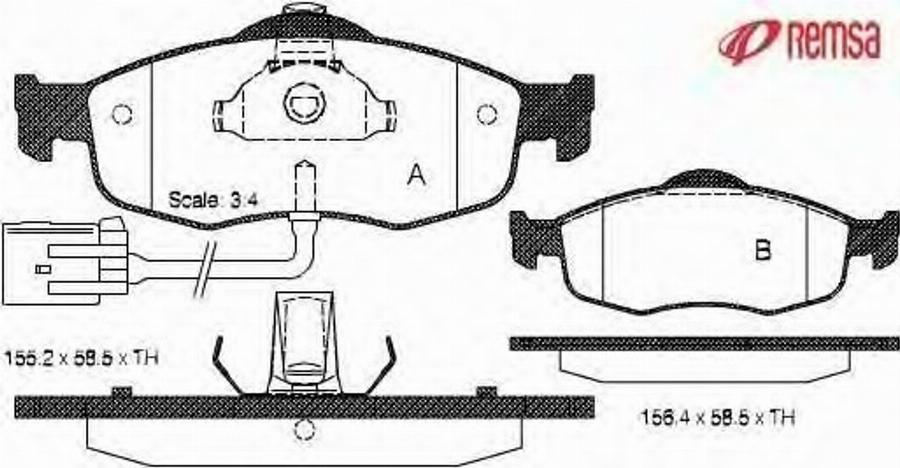 Metzger 043202 - Kit de plaquettes de frein, frein à disque cwaw.fr