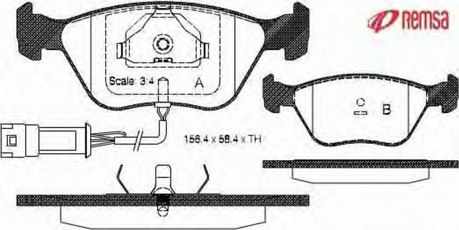 Metzger 043702 - Kit de plaquettes de frein, frein à disque cwaw.fr