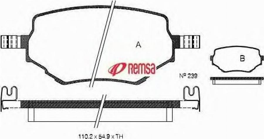 Metzger 059402 - Kit de plaquettes de frein, frein à disque cwaw.fr