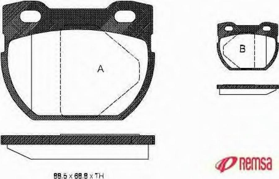 Metzger 058400 - Kit de plaquettes de frein, frein à disque cwaw.fr