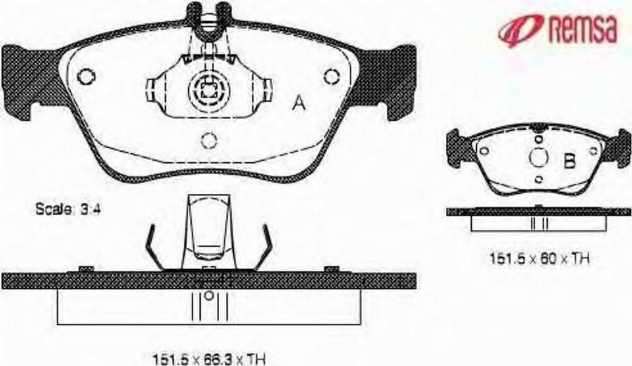 Metzger 058600 - Kit de plaquettes de frein, frein à disque cwaw.fr