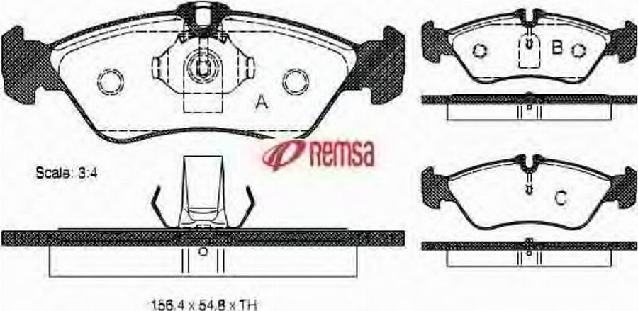 Metzger 058000 - Kit de plaquettes de frein, frein à disque cwaw.fr