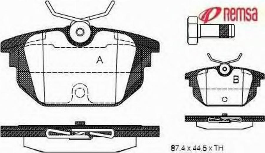 Metzger 069200 - Kit de plaquettes de frein, frein à disque cwaw.fr