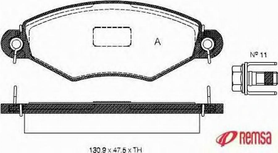 Metzger 0643.10 - Kit de plaquettes de frein, frein à disque cwaw.fr