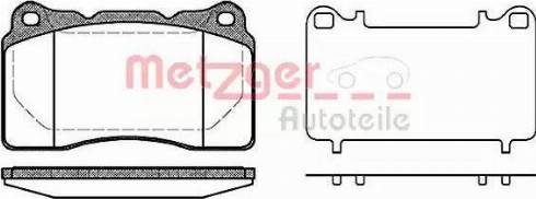 Metzger 1170744 - Kit de plaquettes de frein, frein à disque cwaw.fr