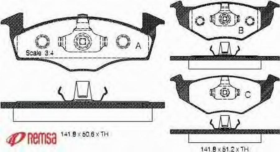 Metzger 0609.00 - Kit de plaquettes de frein, frein à disque cwaw.fr