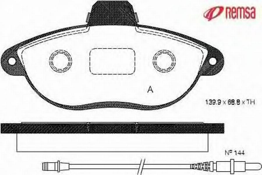 Metzger 060202 - Kit de plaquettes de frein, frein à disque cwaw.fr