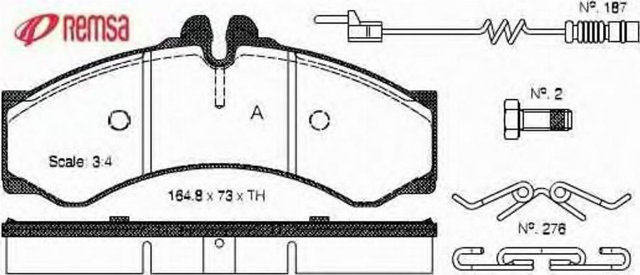 Metzger 061402 - Kit de plaquettes de frein, frein à disque cwaw.fr