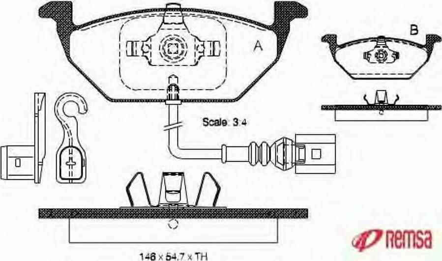 Metzger 0633.41 - Kit de plaquettes de frein, frein à disque cwaw.fr