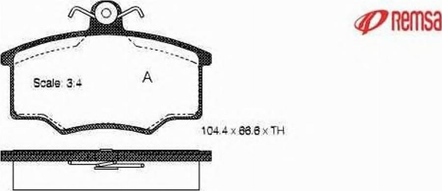 Metzger 004620 - Kit de plaquettes de frein, frein à disque cwaw.fr