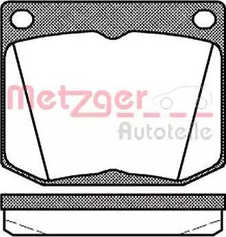 Metzger 1170698 - Kit de plaquettes de frein, frein à disque cwaw.fr