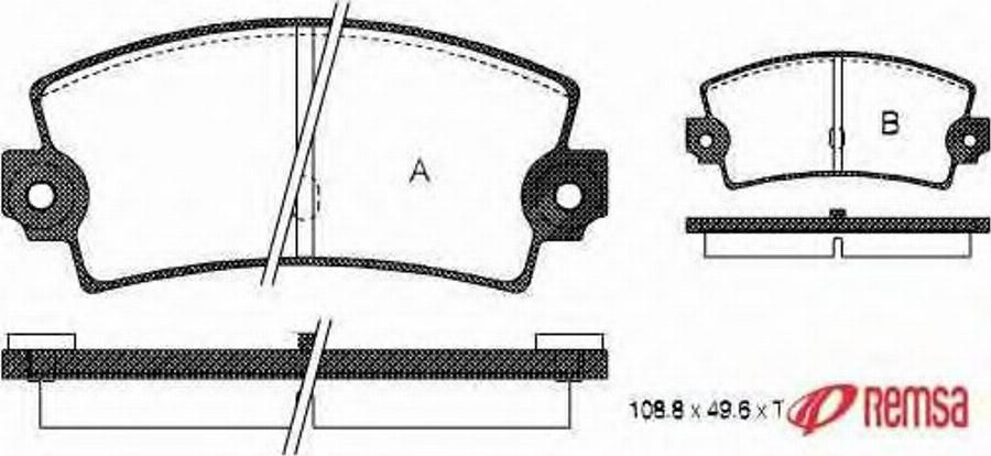 Metzger 002136 - Kit de plaquettes de frein, frein à disque cwaw.fr