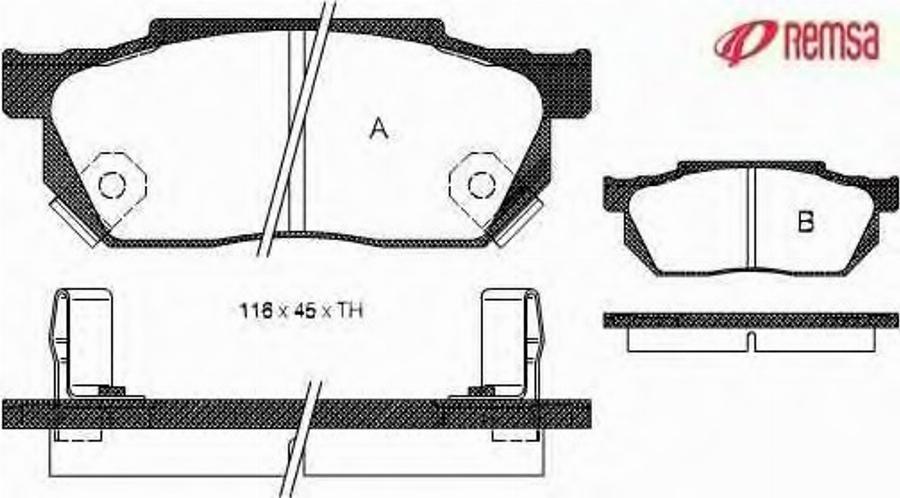 Metzger 019302 - Kit de plaquettes de frein, frein à disque cwaw.fr