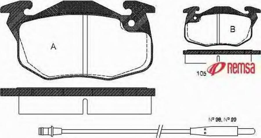 Metzger 019212 - Kit de plaquettes de frein, frein à disque cwaw.fr