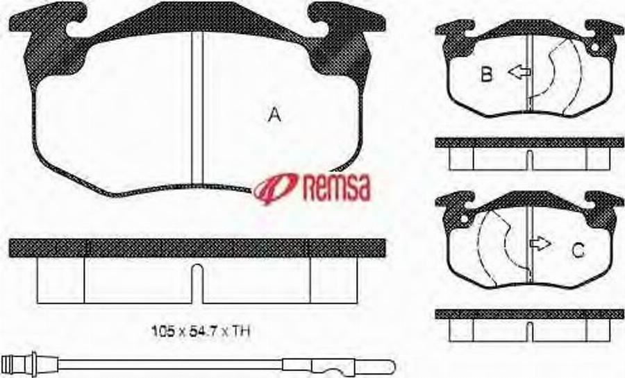 Metzger 014402 - Kit de plaquettes de frein, frein à disque cwaw.fr