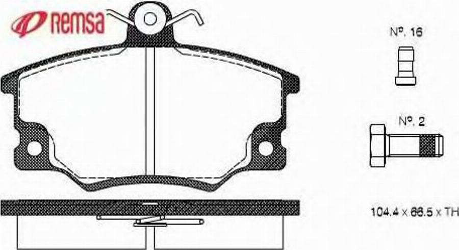 Metzger 014614 - Kit de plaquettes de frein, frein à disque cwaw.fr