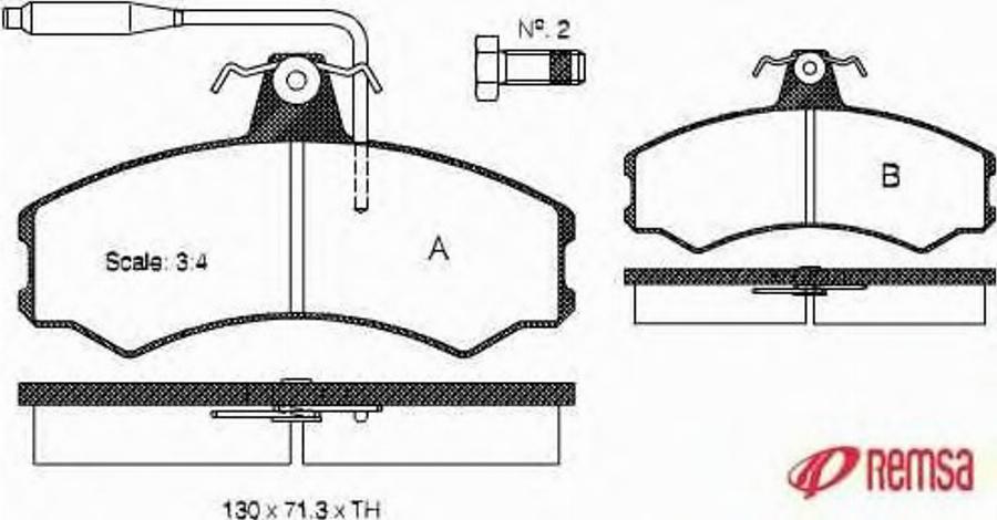 Metzger 014302 - Kit de plaquettes de frein, frein à disque cwaw.fr