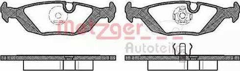 Metzger 1170711 - Kit de plaquettes de frein, frein à disque cwaw.fr