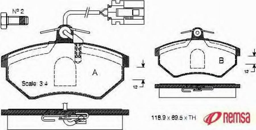 Metzger 0134.62 - Kit de plaquettes de frein, frein à disque cwaw.fr