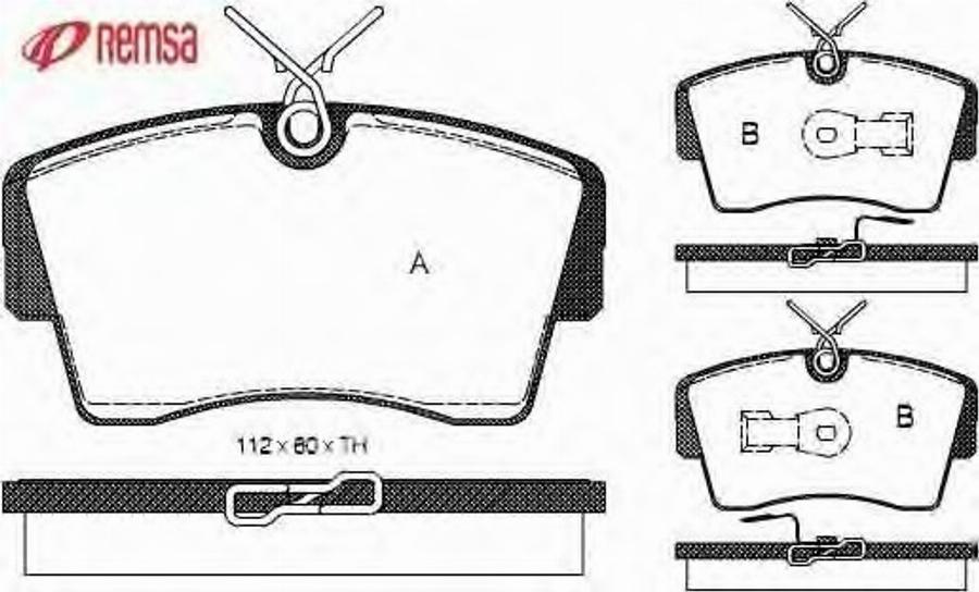 Metzger 017300 - Kit de plaquettes de frein, frein à disque cwaw.fr