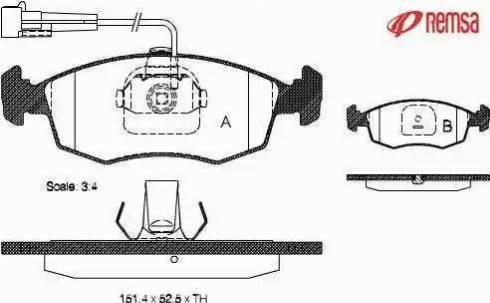 BENDIX 573094 - Kit de plaquettes de frein, frein à disque cwaw.fr