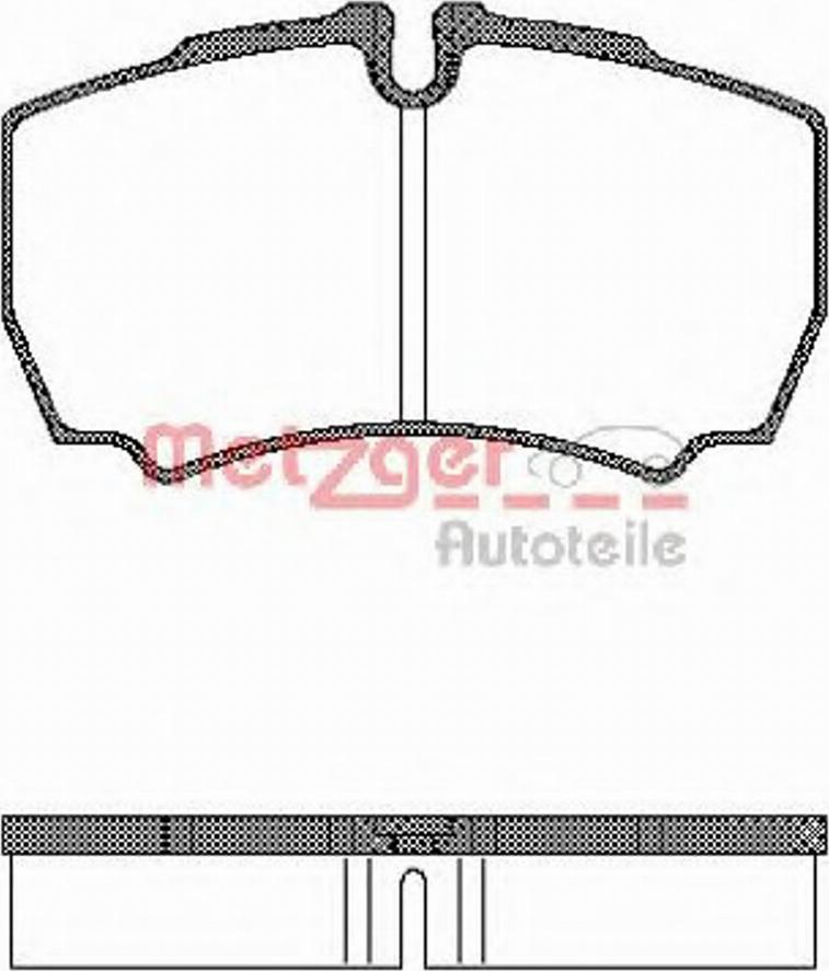 Metzger 084900 - Kit de plaquettes de frein, frein à disque cwaw.fr