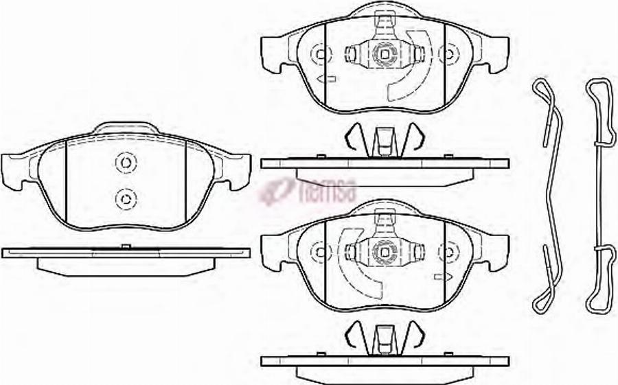 Metzger 0843.20 - Kit de plaquettes de frein, frein à disque cwaw.fr