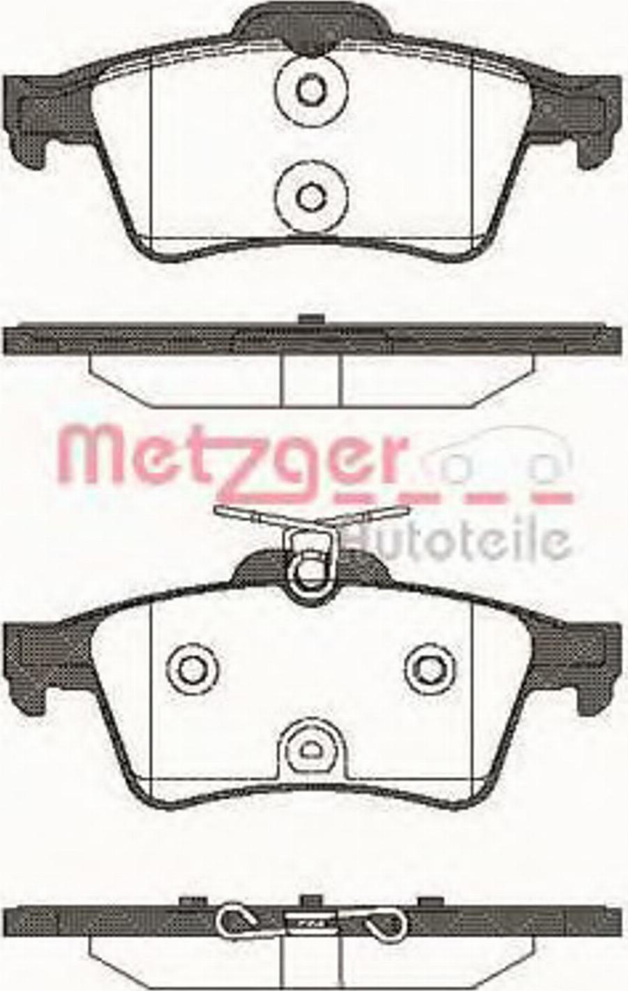 Metzger 084240 - Kit de plaquettes de frein, frein à disque cwaw.fr