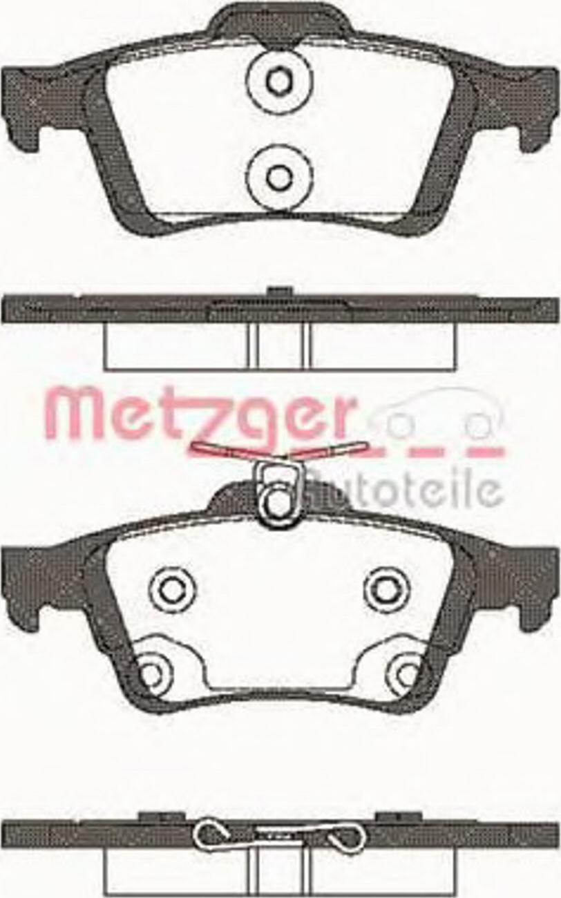 Metzger 084270 - Kit de plaquettes de frein, frein à disque cwaw.fr