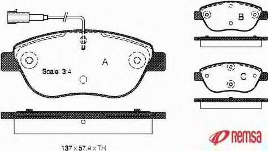 Metzger 085901 - Kit de plaquettes de frein, frein à disque cwaw.fr