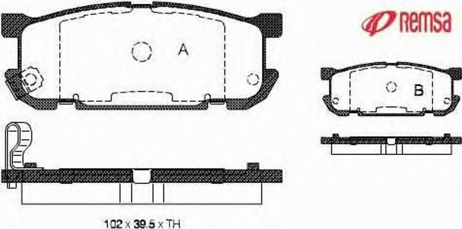 Metzger 085302 - Kit de plaquettes de frein, frein à disque cwaw.fr