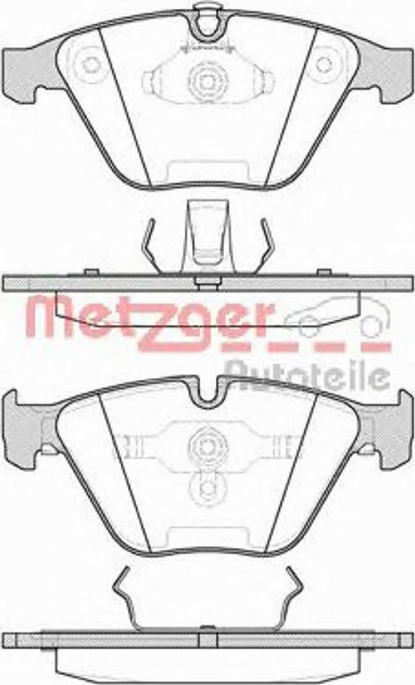 Metzger 085700 - Kit de plaquettes de frein, frein à disque cwaw.fr