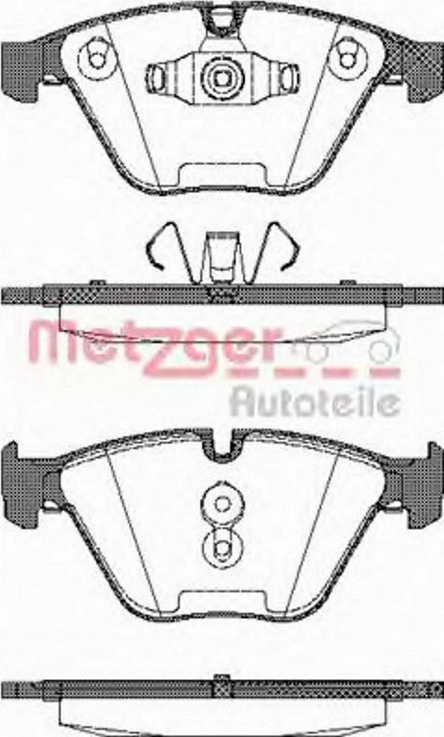 Metzger 0857.10 - Kit de plaquettes de frein, frein à disque cwaw.fr