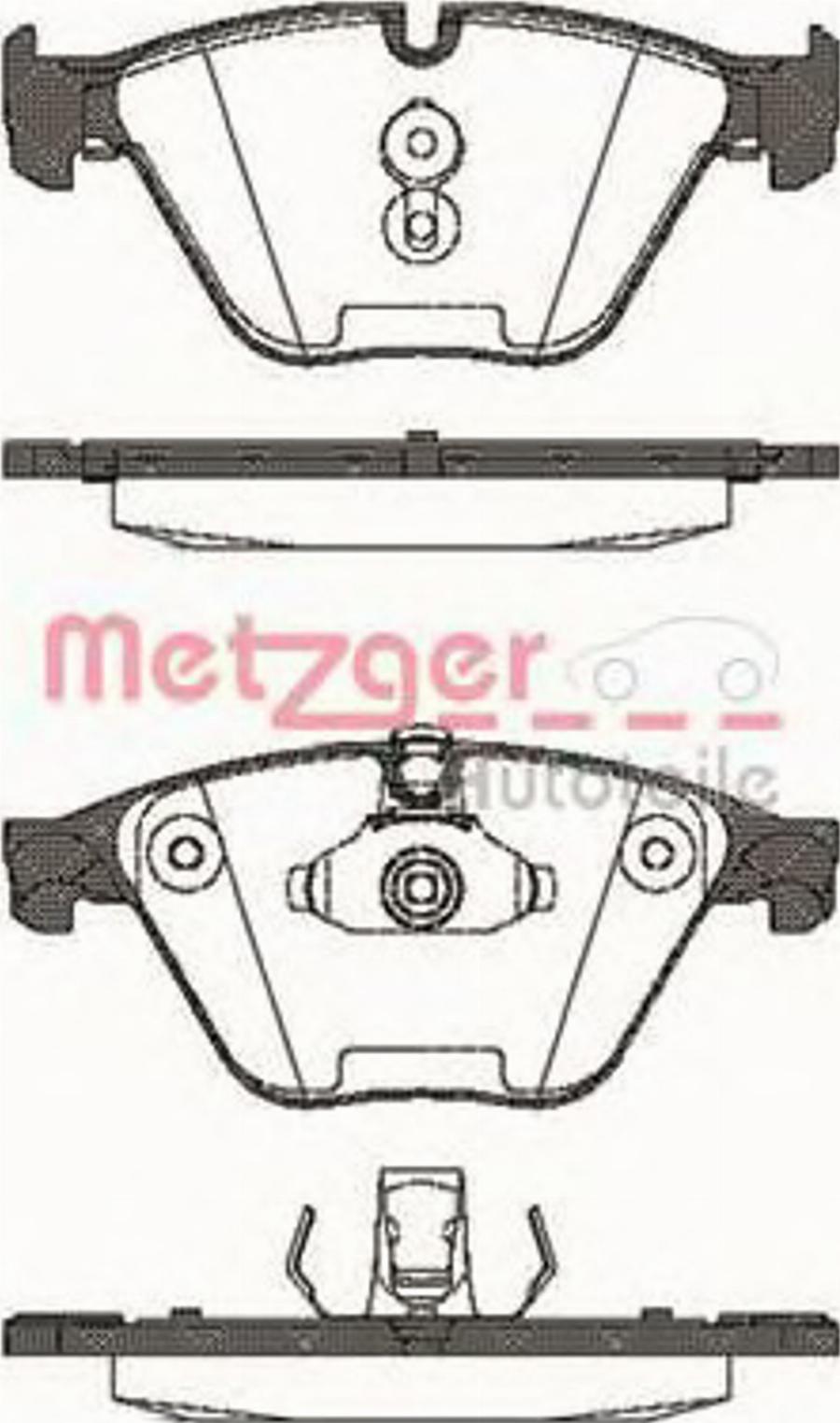 Metzger 0857.20 - Kit de plaquettes de frein, frein à disque cwaw.fr